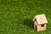 Home model in grass