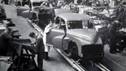 Assembly line car manufacturing