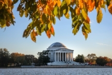 Capitol building in the fall