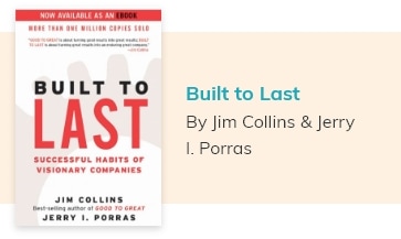 book cover of Built to Last: Successful Habits of Visionary Companies