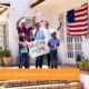 A veteran family welcome their service member home to the house they were able to purchase after meeting all the qualifications for a VA loan.