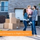 A growing family moves into a single-family home. They found the property type that was right for them after researching and working with a mortgage broker and real estate agent.