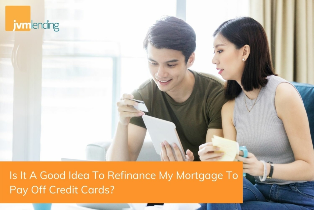 A young couple looks into refinancing their mortgage to pay off their credit card debt.