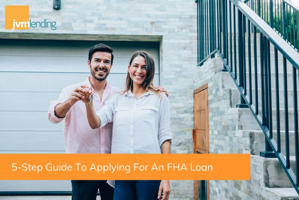 A young couple purchased a home using an FHA loan with the help of their mortgage lender to help them complete their application.