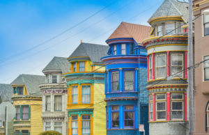 Row of Homes In San Francisco, California