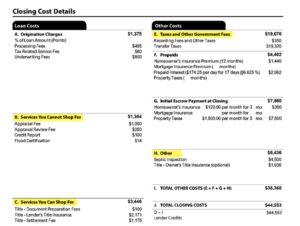 How To Read a "Loan Estimate" (LE); Where and How To Look - JVM Lending