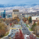 Panoramic view of the Boise , Idaho downtown area