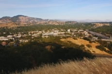View of Walnut Creek, California and Mount Diablo in Contra Costa County