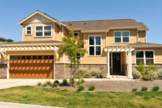 Beautiful home in California, Great Lighting, front yard view.