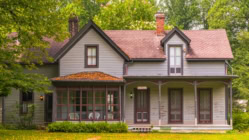 Rugby, Tennessee, USA - July 29, 2023: The Linden House, constructed in 1880, is still a residence today.