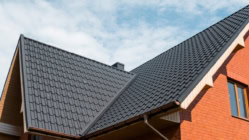 A nice picture of a house and its roof