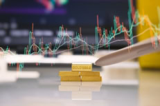 photo depicting gold price crash.