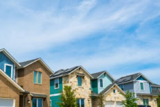 Suburb modern houses of Austin Texas