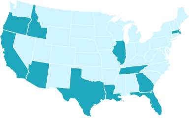 Contact JVM Lending map