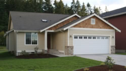 A simple but modern three bedroom house design